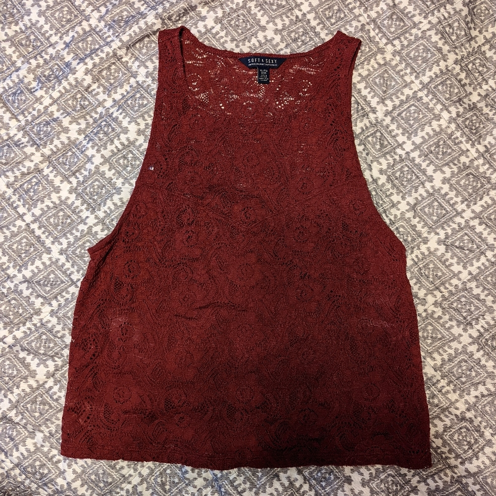 Red tank top